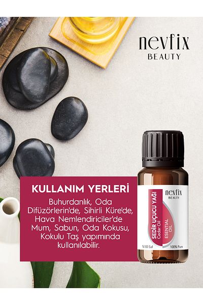 Nevfix Beauty 10 Ml 100% Pure Essential Cedar Oil
