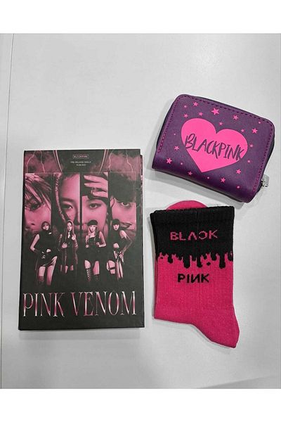 GC GÖKHAN CLUB Πορτοφόλι Blackpink Notebook Socks