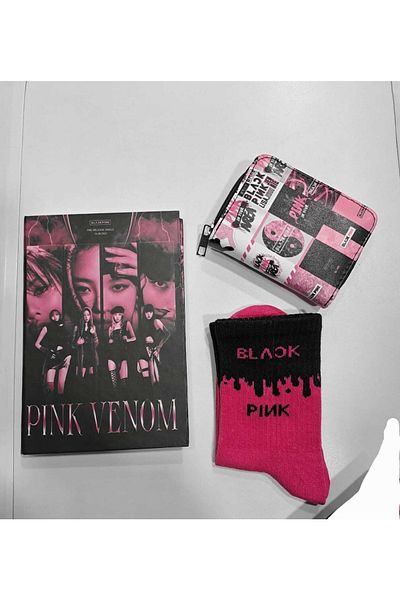 GC GÖKHAN CLUB Πορτοφόλι Blackpink Notebook Socks