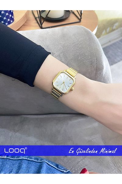 LOOQ الحد الأدنى من ساعة اليد النسائية