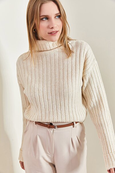 Bianco Lucci Turtleneck Women's Knitwear Sweater