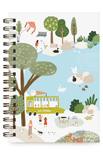 Paper&More A5 Süresiz Planlayıcı Ajanda, Aylık&haftalık, Stickerlı, Spiralli,...