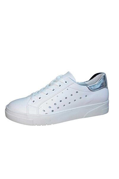 ESER 1454 Model White Silver Sneaker Casual Sneakers
