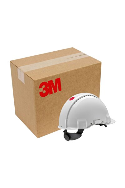 3M G3000 Adjustable Ventilated White Work Safety Helmet 20 Pieces