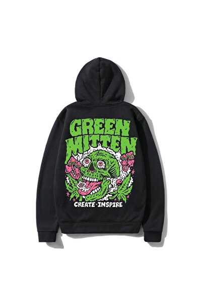 SCOOT Πράσινο γάντι Unisex Μαύρο Oversize φούτερ