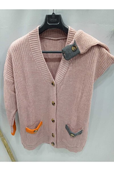 Sel Tekstil Κοντή νεανική ζακέτα με πολύχρωμη τσέπη