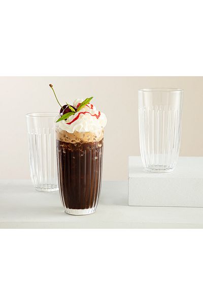 English Home Quartz Glass 3-Piece Soft Drink Glass 450 ml Transparent