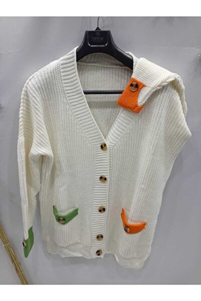 Sel Tekstil Cardigan scurt pentru tineret colorat de buzunar