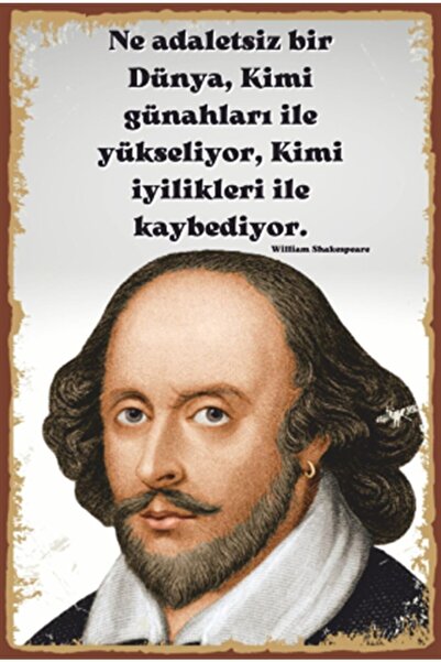 Hayat Poster Poster retro din lemn Shakespeare