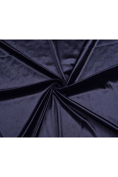 Bayar Kumaş Βελούδινο ύφασμα Navy Blue Lycra French Silk 100*150