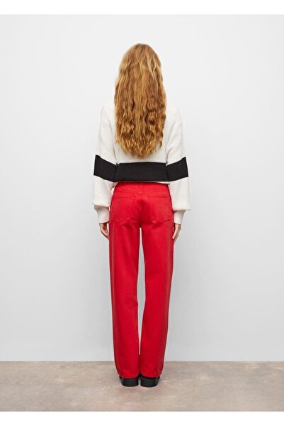 Mango Teen Düz Kesim Yüksek Bel Jean Pantolon