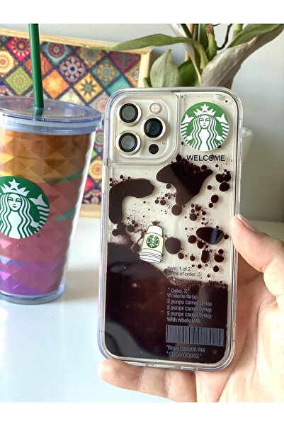 Kılıfsiparis Iphone 12 Pro Uyumlu Starbucks Hareketli Sulu Eğlenceli Telefon ...