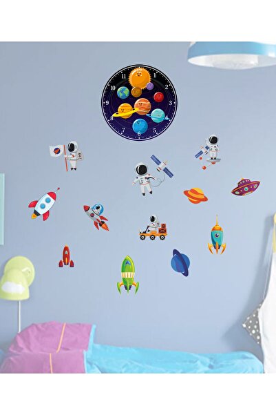 eryatex ساعة حائط ذات طابع خاص لغرفة الأطفال وزخارف حائط ذات طابع خاص