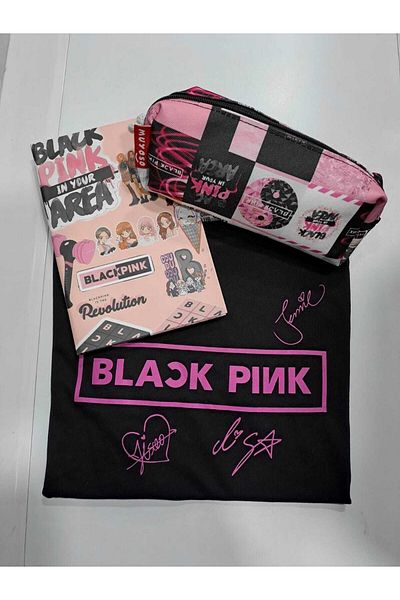 GC GÖKHAN CLUB Συνδυασμός μολυβοθήκης για μπλουζάκι Blackpink Unisex