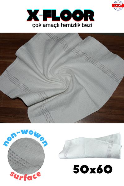 Proff X-floor Miracle Floor Cleaning Cloth - Whether Wet or Dry - 50x60 - 1 Piece - Easy to Wring
