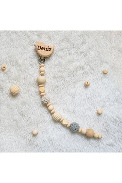 lilamtasarım Isimli Emzik Zinciri - Emzik Askısı - Bebek Hediyesi