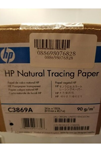 HP C3869a Plotter Aydıngeri Natural Tracing Paper 610mmx45.7m