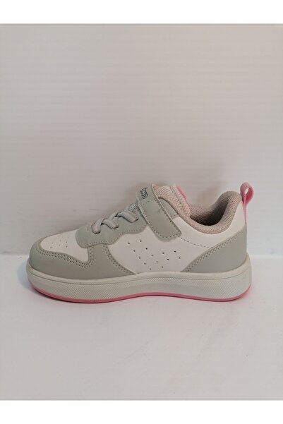 pepino Solmaz 970 Сіро-біле дитяче спортивне взуття на липучках