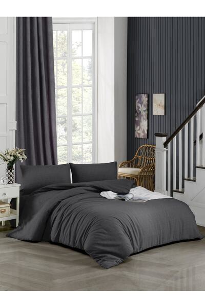 ELY PARKER Battal Boy Nevresim Takımı (180x200 Lastikli Çarşaf+yorgan Kılıfı+...