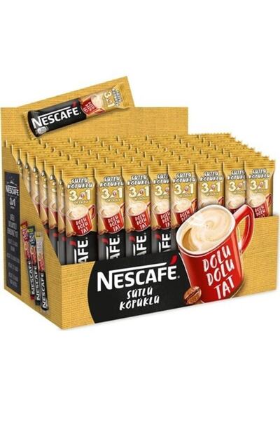 Nescafe 3 ü 1 Arada Sütlü Köpüklü 17,4 gr x 72 adet
