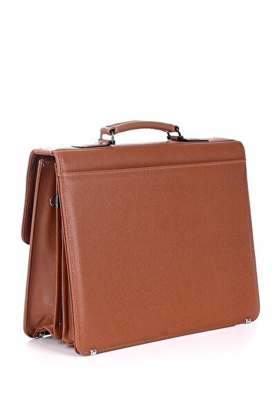 DERİEND 2201 حقيبة كمبيوتر محمول مقاس 15.6 بوصة مقاس A4 ومتوافقة مع الملفات باللون البني