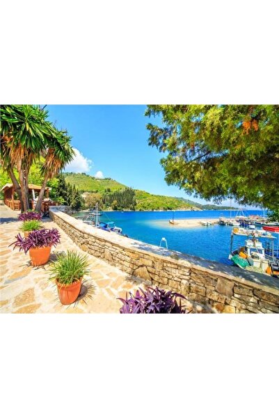 EkoDekor Deniz Manzara Duvar Kağıdı Kanvas Tek Parca