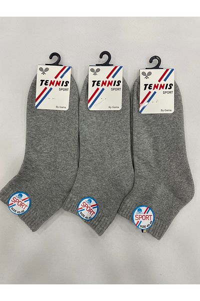 Tennis Мъжки ботуши с къси ръкави, 3 броя, памучни, едноцветни