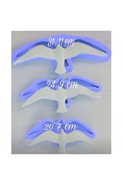 Malzeme Gross 3'lü Büyük Silikon Martı Kalıpları Seti ( 3 Boy)