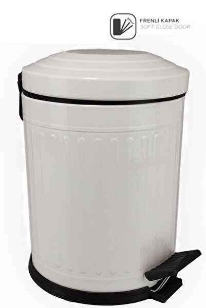 Digithome 16 Lt Soft Close Kapak Çöp Kovası Beyaz – 4006b C1-1-163
