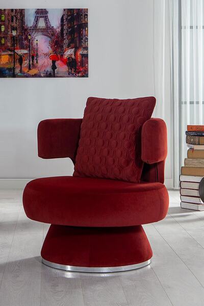 Modalife Bendis Berjer Salon Oturma Odası - Bordo