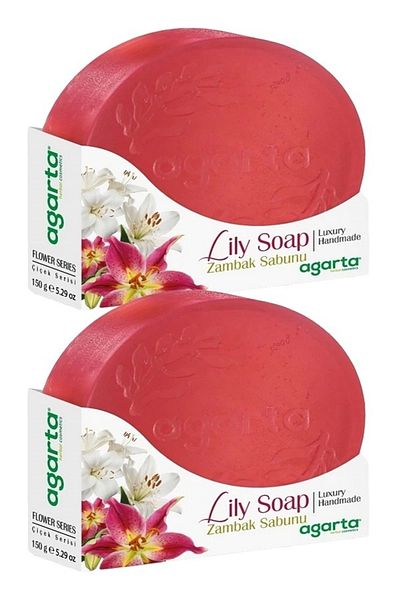 Agarta Natural Flower Garden Soap Lily 150g 2 Pieces