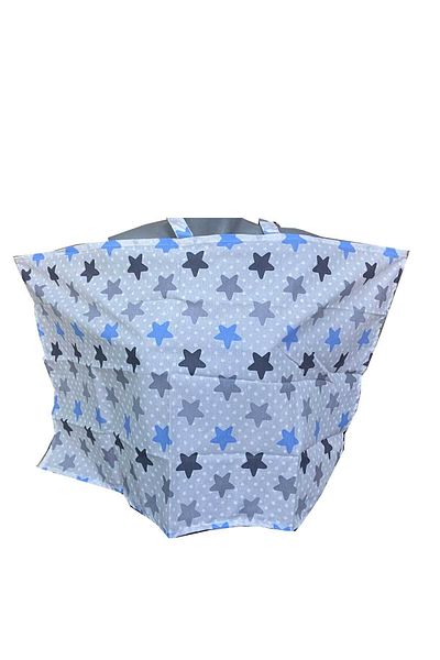 RevuBaby Duffel Nursing Bib Nursing Cover Blue Star
