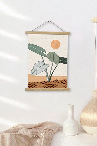 Piksel Grafik Αφίσα Bohemian Canvas - Κρεμάστρα με κορδόνι, Διακόσμηση Duar