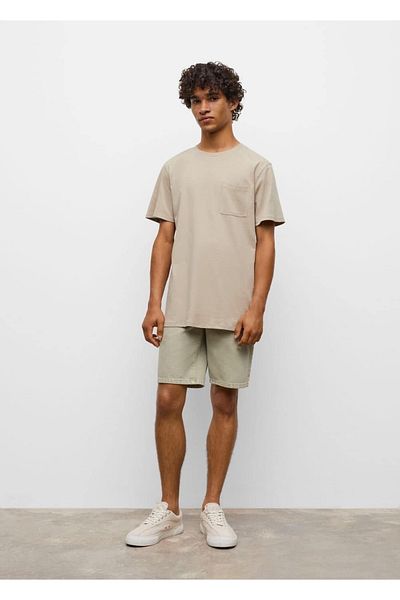 Mango Teen Βαμβακερό μπλουζάκι με τσέπες