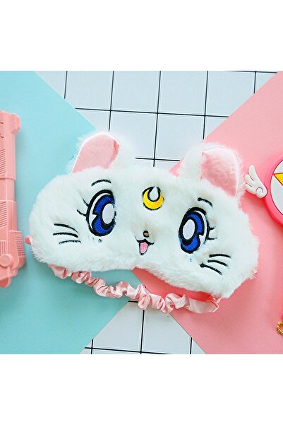 Adil Baba Son Trend Sailor Moon Kedi Uyku Maskesi Kedi Göz Bandı