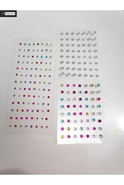 AlkazanAnkara Yapışkan Hıızma 216 Adet Yıldız Nokta Renkli Hızma