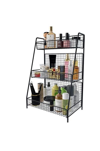 GO DEKOR Multi-Purpose 3 Compartment Spice Rack / Organizer