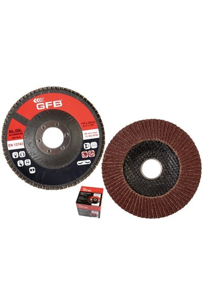 GFB Flap Disc Sandpaper Metal Sandpaper Quality Sandpaper 115mm - 40kum (10LU)