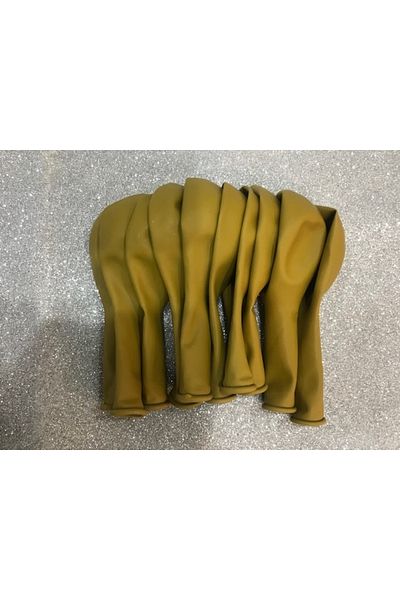 Deniz Party Store Turmeric Retro Latex Balloon 10 Pieces