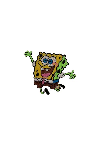 X-SHOP Turuncu Spongebob Sünger Bob Film Patches Arma Peç Kot Yaması