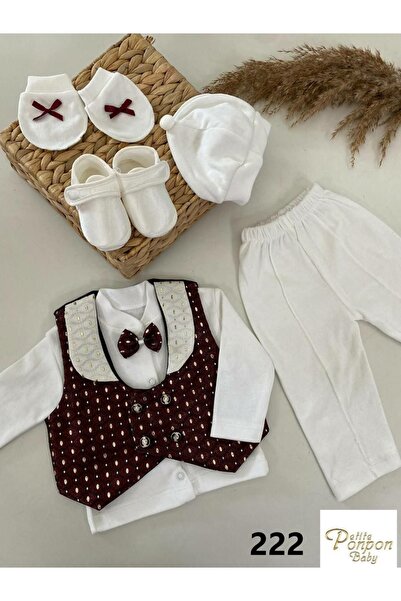 PİLEKİ BABY طقم ختان لحديثي الولادة من 0 إلى 6 أشهر مصنوع من القطن بنسبة 100%...