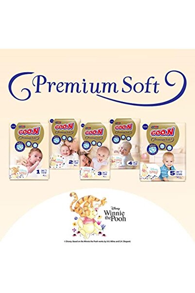 Goo.n Premium Soft Bebek Bezi, 2 Beden, Jumbo Paket 46 Adet Beyaz
