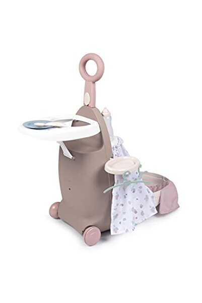 Smoby , 220374, Baby Nurse 3'ü 1 Arada Oyuncak Seyahat Seti, Aksesuarlı, Eğit...