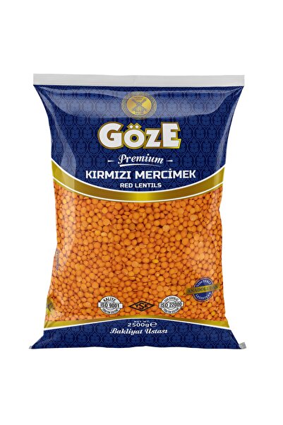 GÖZE Kırmızı Mercimek 2500 Gr