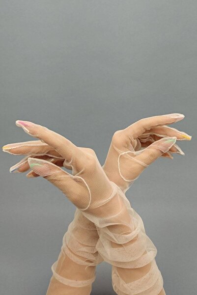 Hobigram Pazu Boy Evening Gloves Cream Color Costume Gloves Bridal Gloves – Bridal Accessory, Stylish Design – g