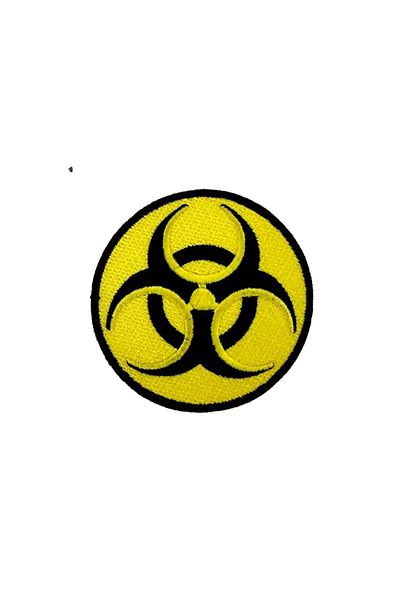 X-SHOP Biohazard Chemical Hazard Patches Arma Peç Jeans Patch
