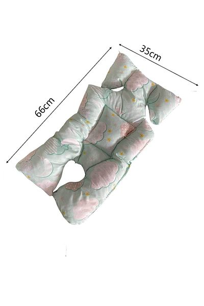 RevuBaby Baby Stroller Stroller Cushion Green Cloud
