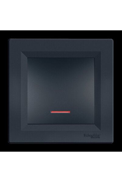 Schneider Electric Asfora Plus Antrasit Işıklı Liht Anahtar Çerçeveli- Eph160...