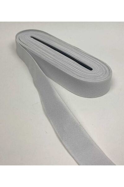 ÇEÇEN HOME Beyaz Yassı Lastik En 1,5 Cm 1 Top 10 Metre