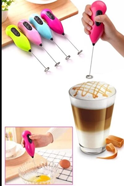 Snow Homs Pilli Lüx Kahve Köpürtücü & Çırpıcı